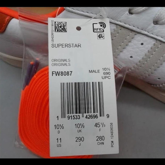 Adidas originals Superstar “Girls Are Awesome” white Size 11 - Picture 4 of 6